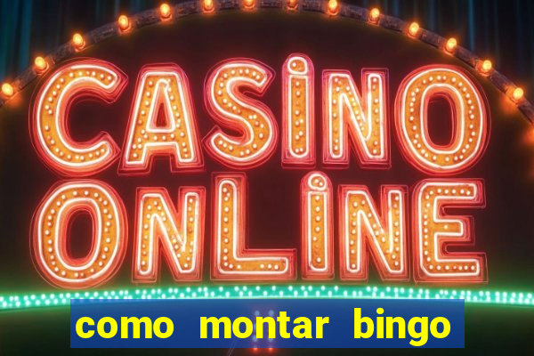 como montar bingo brinquedos toia